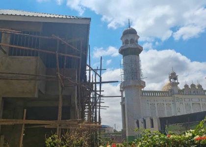 Multipurpose hall under construction beside Jamia Masjid, Al-Falah Islamic Centre Isiolo