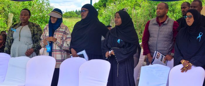 Colleagues at the tribute for the late Jeremiah Wandu Kimemia