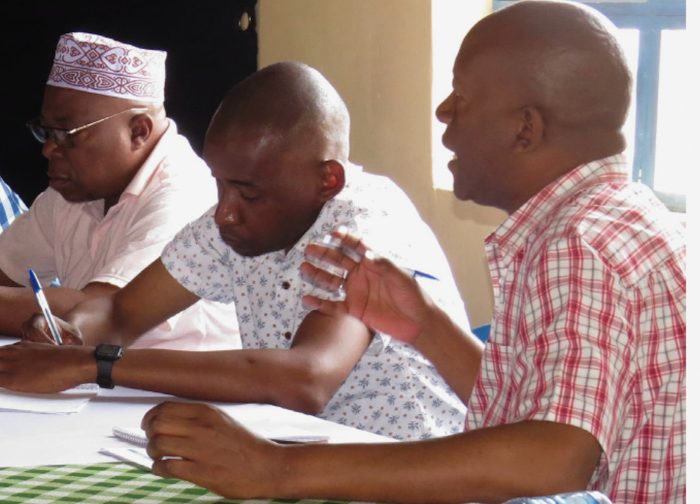 IFK staff in a meeting remembering the late Jeremiah Wandu Kimemia