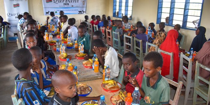 Feeding programme at Sayyidah Fatima Girls Educational Complex Garbatulla