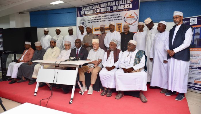 Panel at the Arabic and Islamic Studies curriculum launch, Sapphire Hotel Mombasa